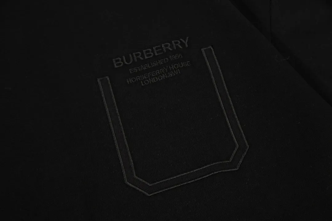 BURBERRY 🪡 Logo Classic ， Retro Same Style T 260 Versatile : Black Size：XS~L